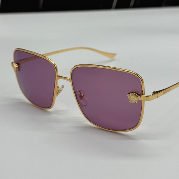NEW VERSACE VE2282 1002/AK WOMEN SUNGLASSES GOLD/PINK VE2282 1002AK EYEWEAR main image 7
